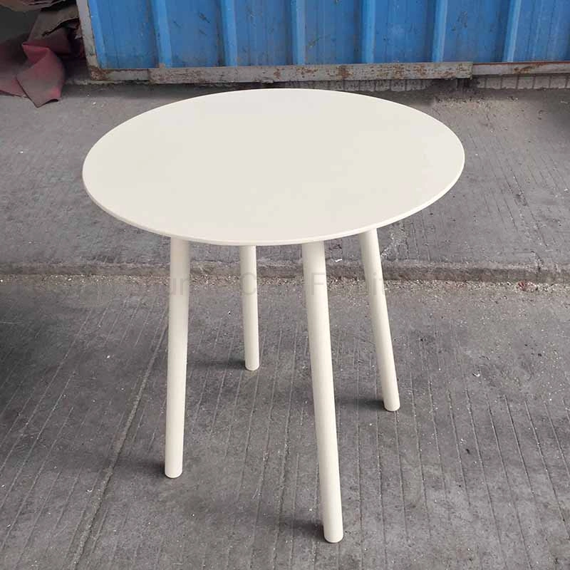 Modern Aluminum Furniture White Round End Side Coffee Table