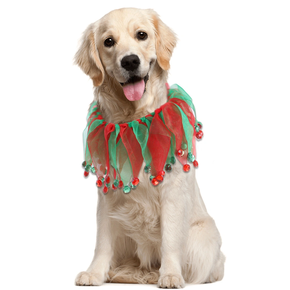 Amazon Hot Sale Pet Bandana Christmas Holloween Pet Collar Cat and Dog Collar Adjustable Festive Decoration Christmas Cat Dog Collar