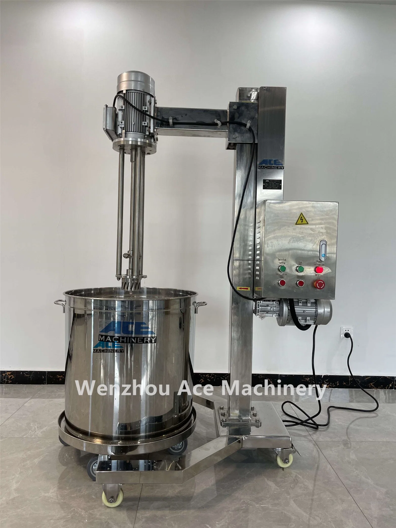 Chemical Pharmaceutical Cosmetic Machinery High Sheer Homogenizer Prices Lab Cosmetic Cream Mixer