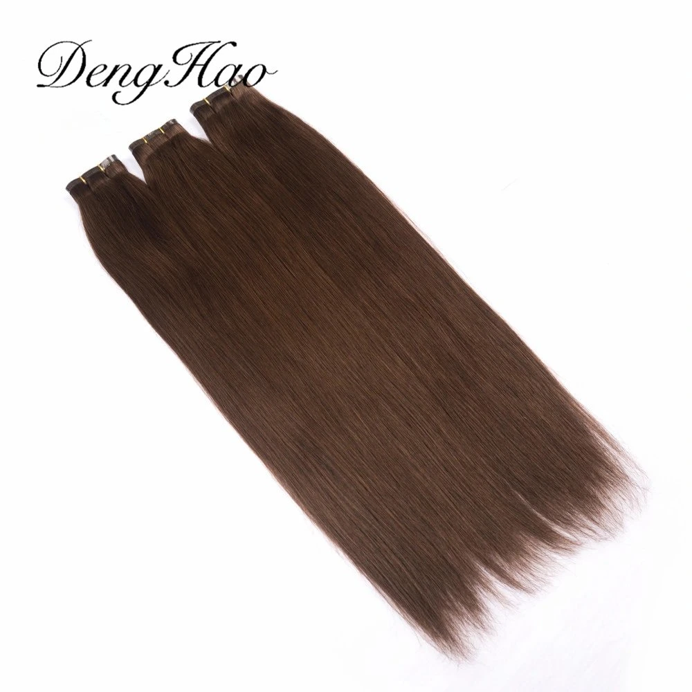 Factory Price Best Quality Human Hair Flat Weft Hair Extensions