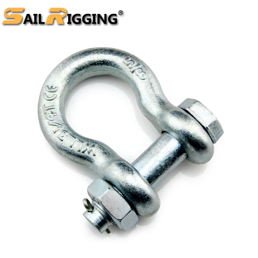 China Rigging Hot Galvanizing Bolt Anchor Shackle