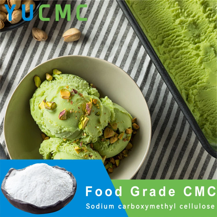 Yucmc Lieferant Zusatzstoffe in Brot Carboxy Methyl Pulver Exporteur Lebensmittel Grade Stabilisator für Eis Natrium Carboxymethyl Cellulose CMC