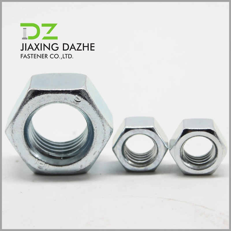 DIN934 High Quality Carbon Steel Black Hex Nut Zinc Plated or Black