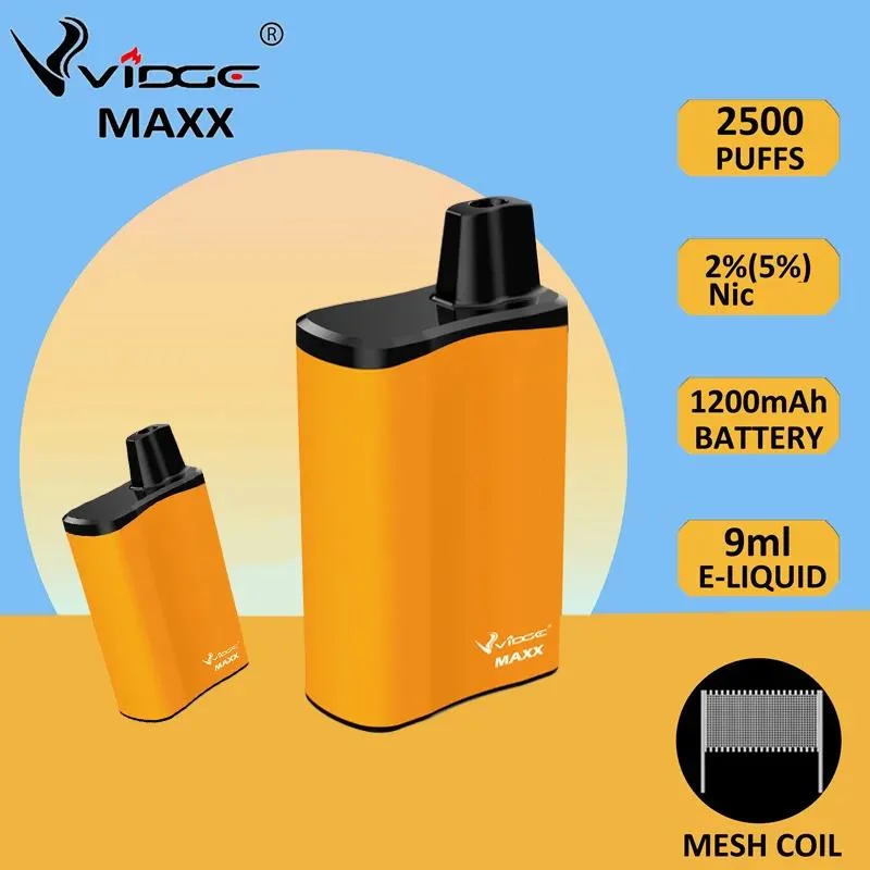 Europa Popular marca Vidge desechables bobina de malla de bolitas de 2500 Vape