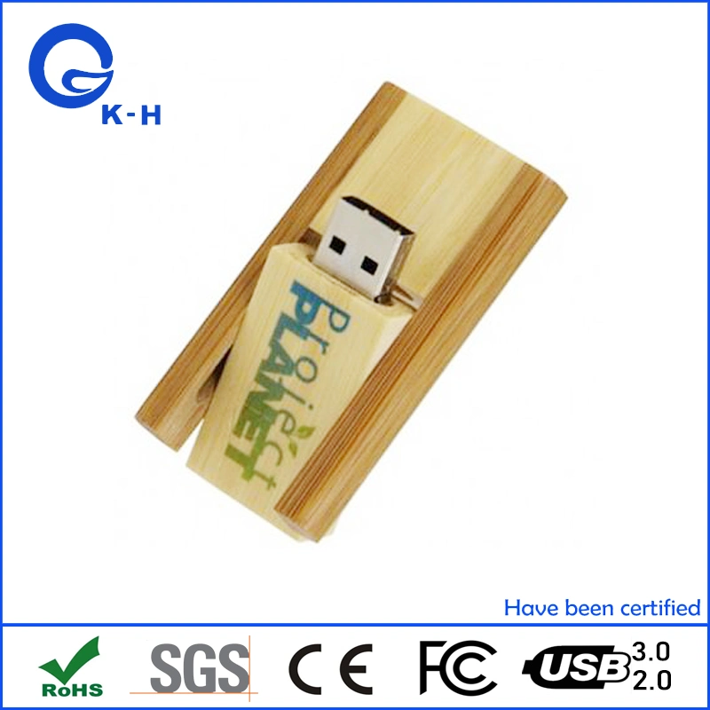 Driver de mémoire flash USB en bois de gros cadeau de mariage d'entraînement de saut de 16Go à 32 Go