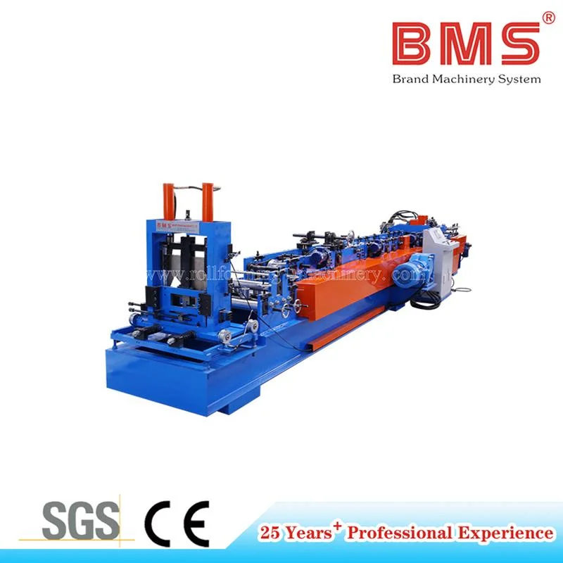 BMS Auto-Changed C75-300 Purlin/Chanel Cold Roll Forming Machine/Roller Former Machine with PLC System Factory Price