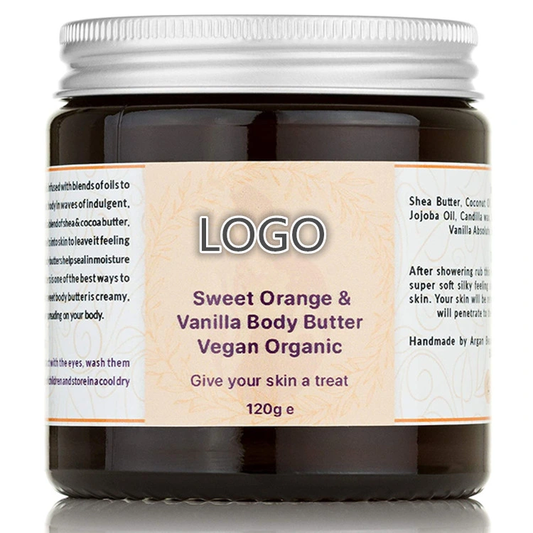 Custom Vegan Vanilla & Sweet Orange Natural Moisturising Body Care Butter