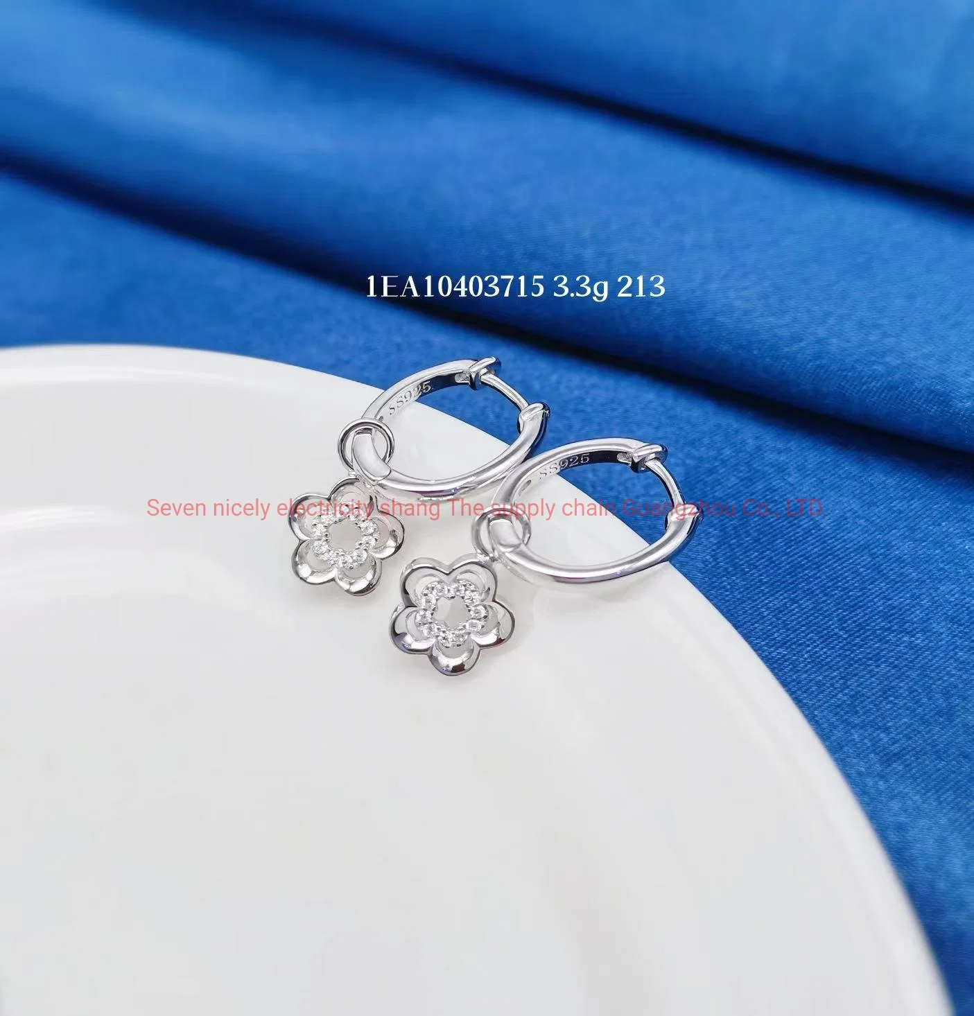 OEM Fashion Wholesale/Supplier Jewelry Birthday Gift Lady Earrrings High quality/High cost performance  925 Silver Huggie