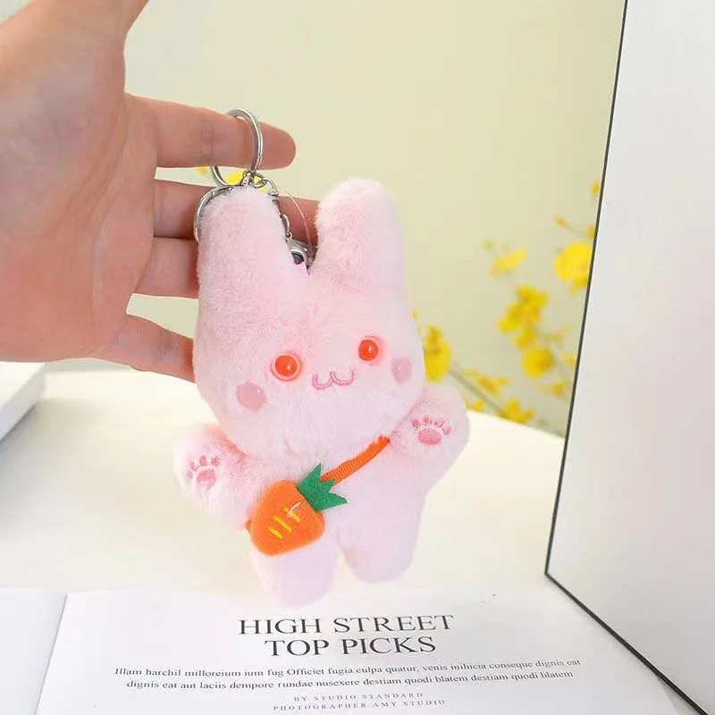 Creative Cute Girl Heart Bunny Doll Pendant Doll Bag Bag Hanging Keychain Doll Car Decoration Gift