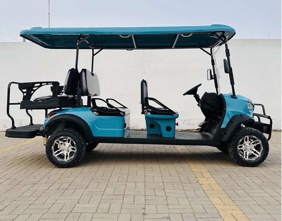 6 Seater 72V Motor off-Road Legal Golf Buggies Cart Golf Club Cart