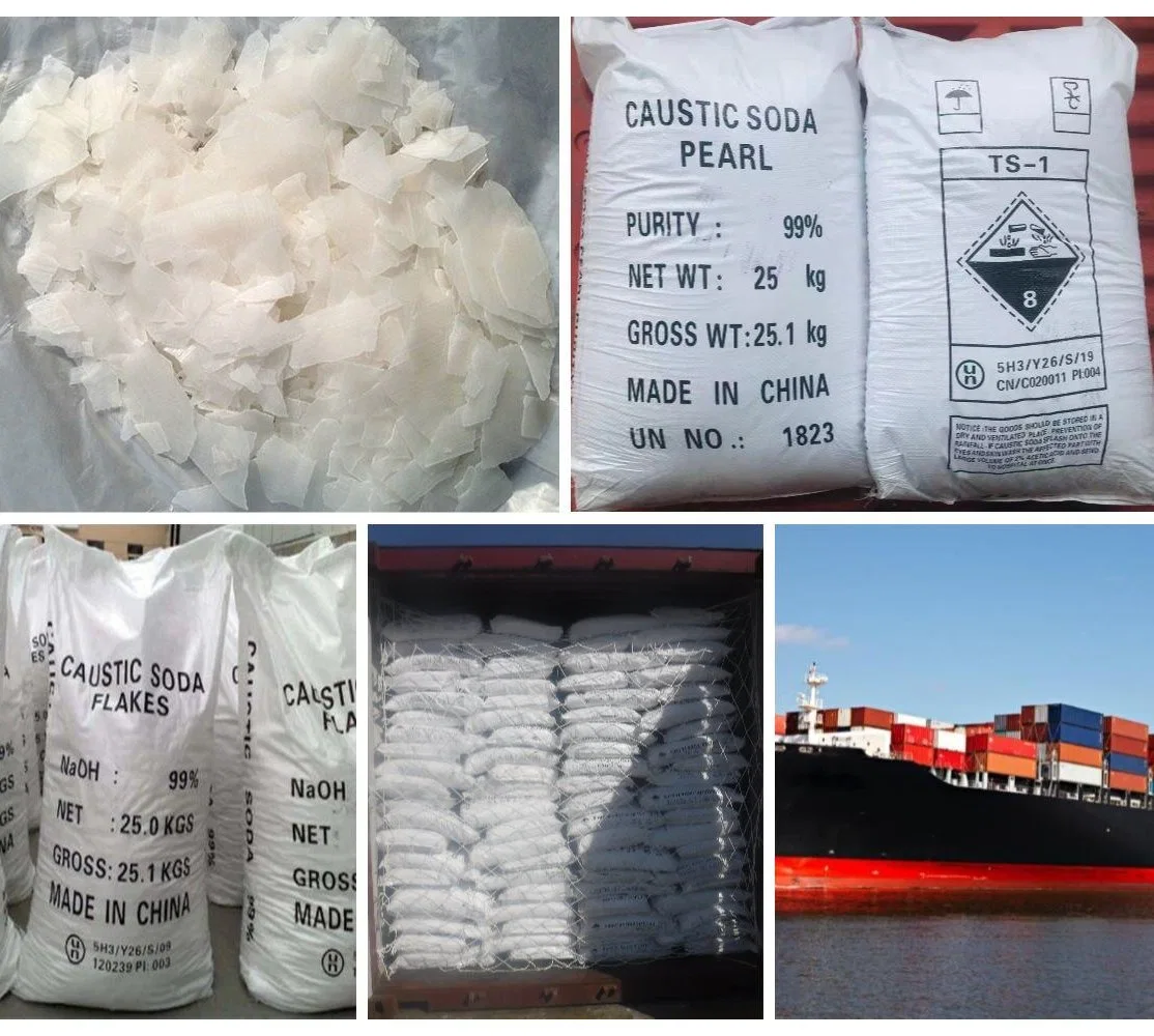 Industrial Sodium Hydroxide 99% Naoh Caustic Soda Flakes/Pearls with High quality/High cost performance 