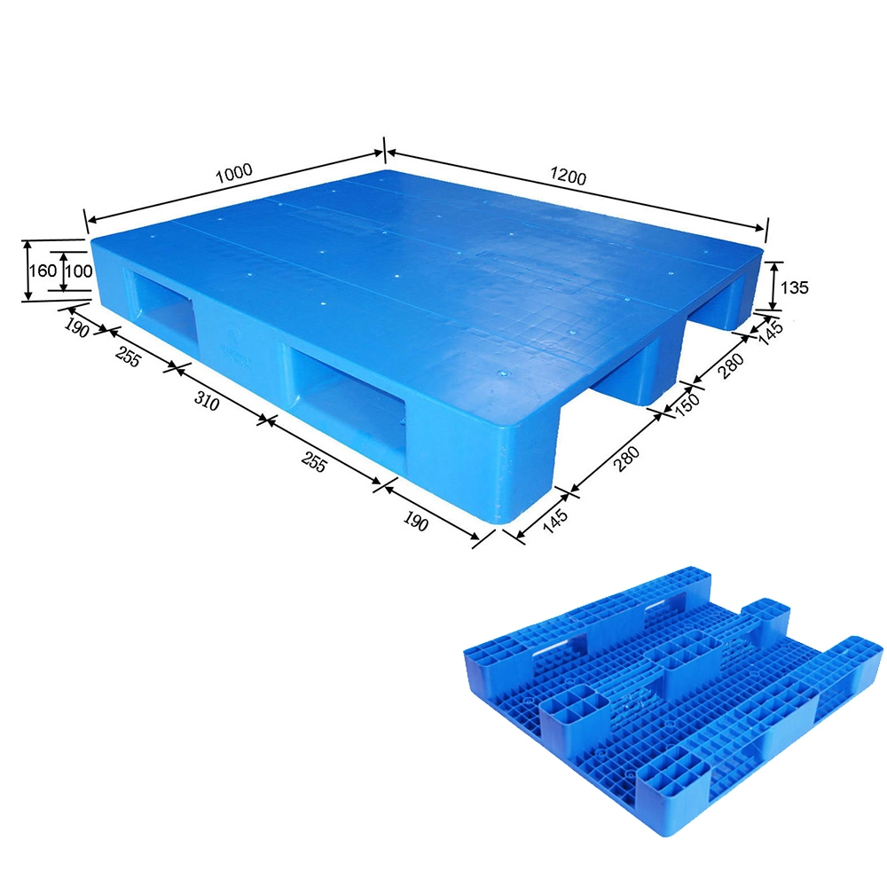 L'acier de couleur verte Reinforiced PEHD pour l'entrepôt de stockage de palettes en plastique