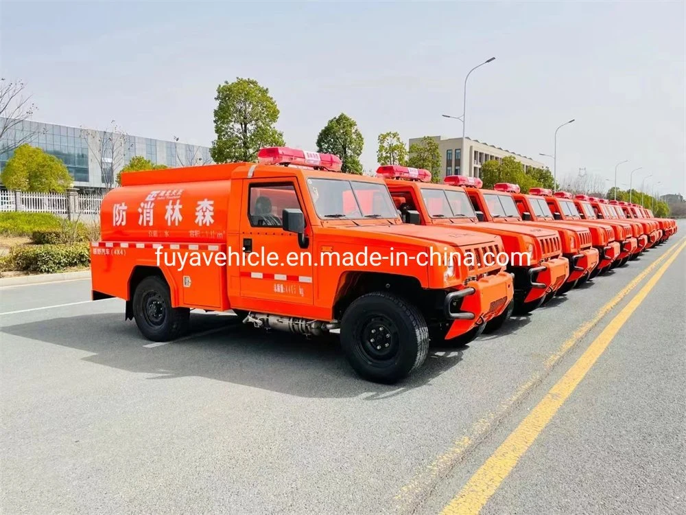 Chinese Brand 4WD off Road Automatic Oil or Gasoline 4X4 Pickup Forest Fire Truck for Sale