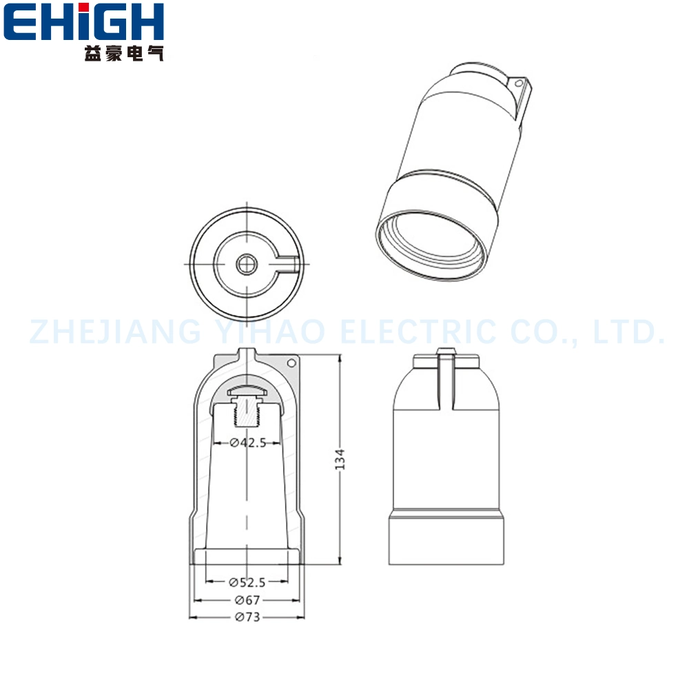 35kv Cabinet Insulation Cap for Cable Accessories Insulated Protective Cap Cable Assembly