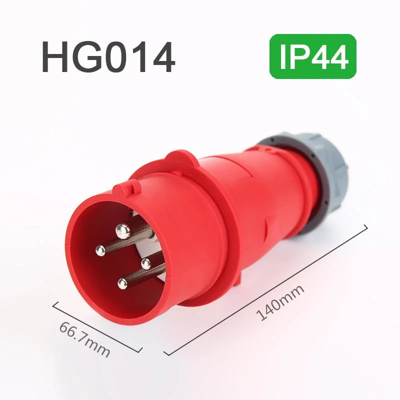 IP44 16A/32A 4p novo design superior ficha de alimentação industrial (3P e)