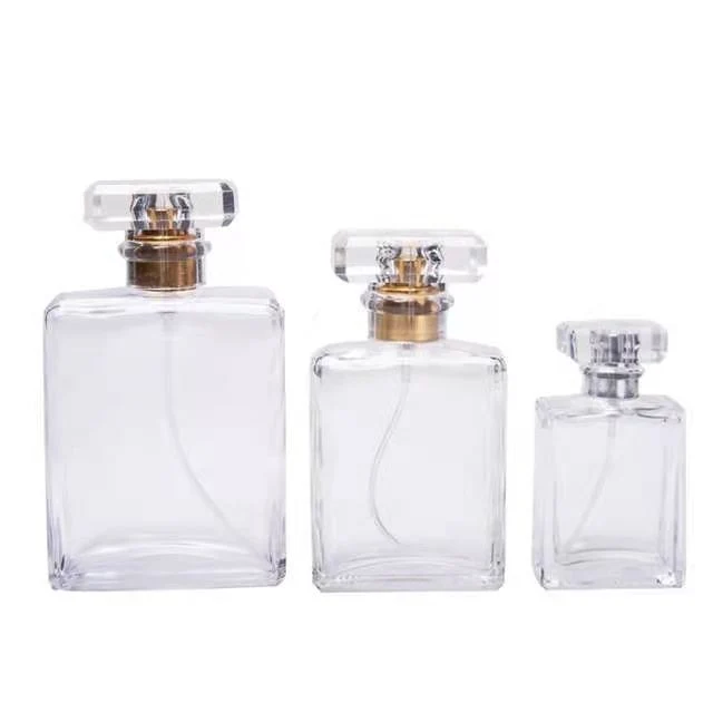 Wholesale/Supplier 30ml 50ml 100ml Flat Square Perfume Bottle with Spray Applicator for Traver