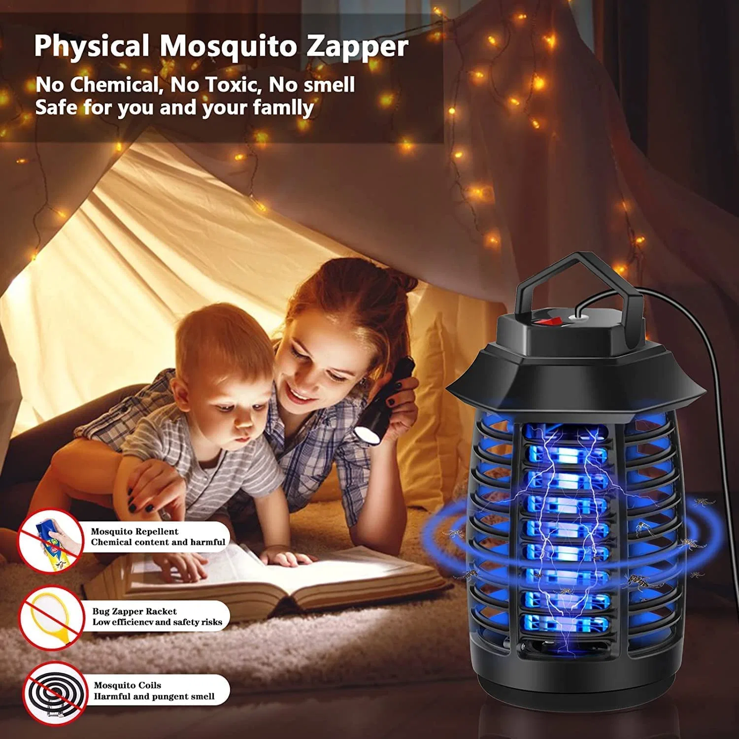 Wholesale/Supplier ODM Electric Fly Outdoor/Indoor Waterproof Fly Zapper Trap Mosquito Killer