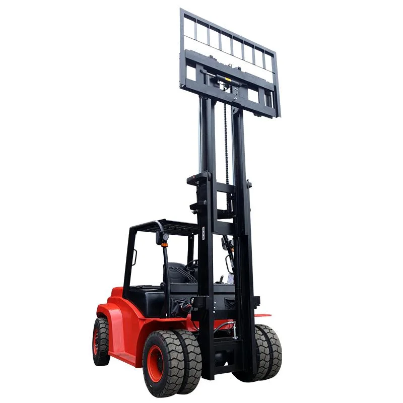 Super Strong Heavy Duty 7ton Diesel Forklift Truck with Air Conditioner Cabin