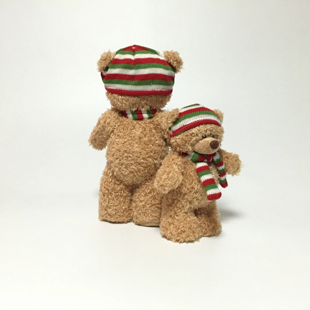 Fofo permanente Plush Soft recheadas de PP lenço de algodão Teddy Bear