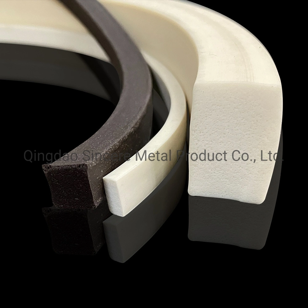 Food Grade Silicone Sponge Strips, Silicone Foam Rubber Cord Extrusions Sealing Strips