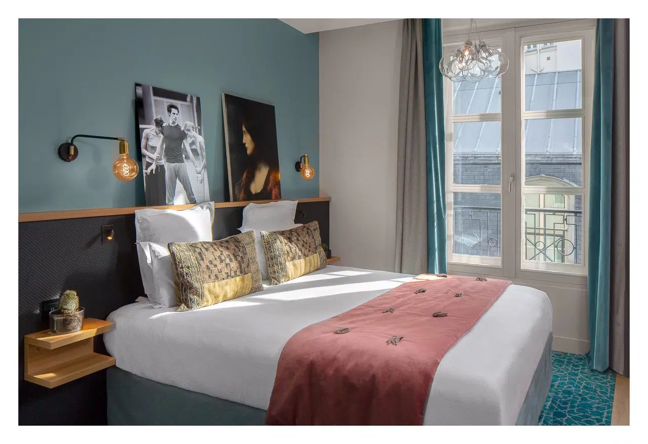 Hotel Hilton 5 étoiles Chambre à coucher Mobilier de taille King Simple&amp;Meubles de salle de jumeaux