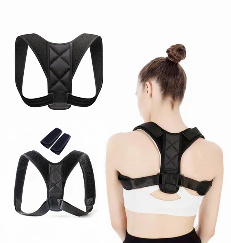 Adjustable Back Posture Corrector Spine Back Shoulder Lumbar Brace Support Belt Posture Correction Nylon