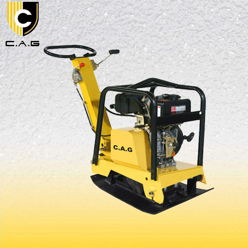 6.0HP Air-Cooled Diesel Driven Road Marking Machine 110kg 240lbs Gravel Ground Compactor