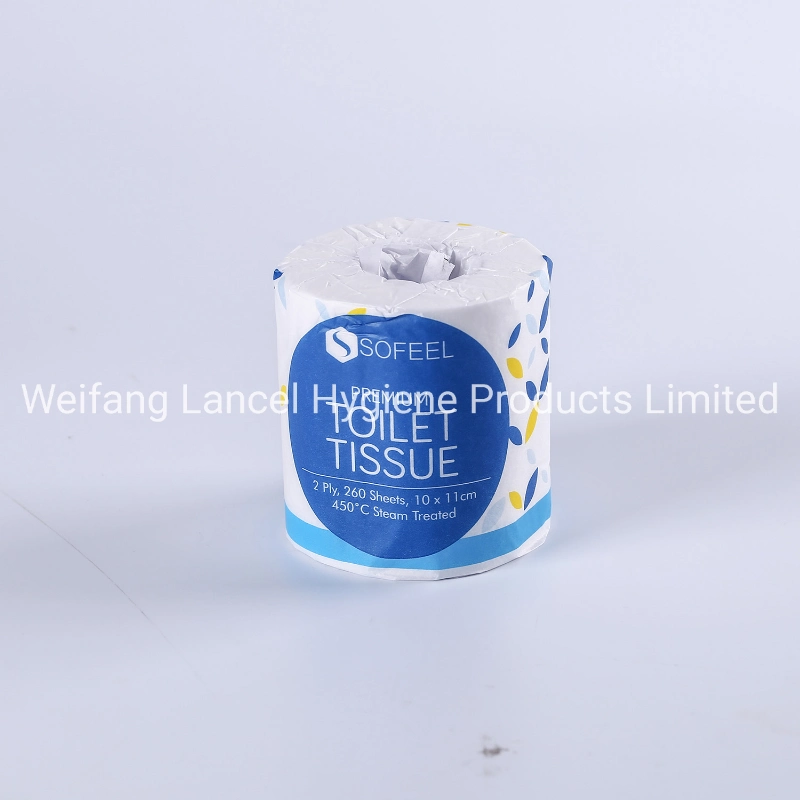 Eco-Friendly Disposable White Virgin Toilet Tissue Roll