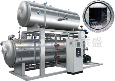 Water Immersion Rotary Retort/Autoclave for Can Food and Beverage Sterilization