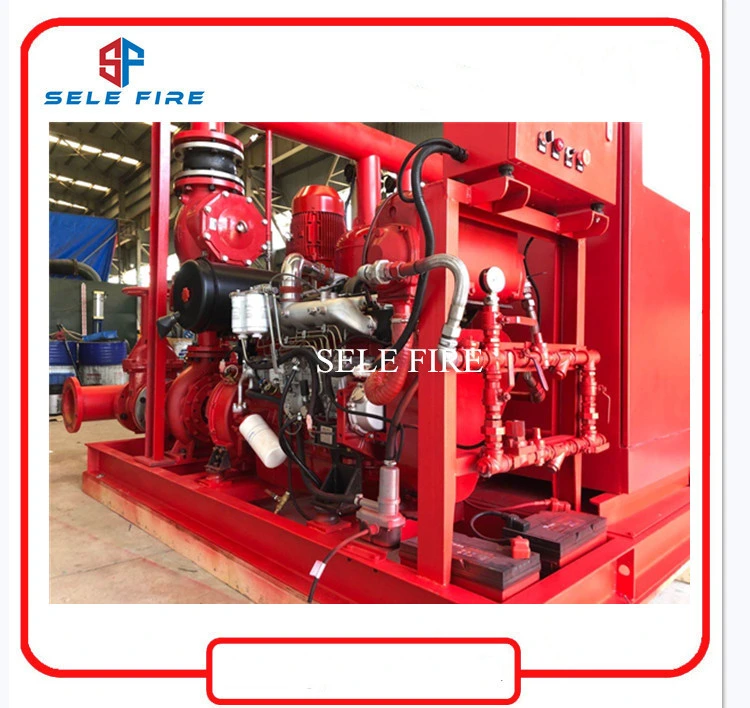 End Suction Fire Pump Mounted Fire Fighting System Centrifugal Water Pump UL/FM