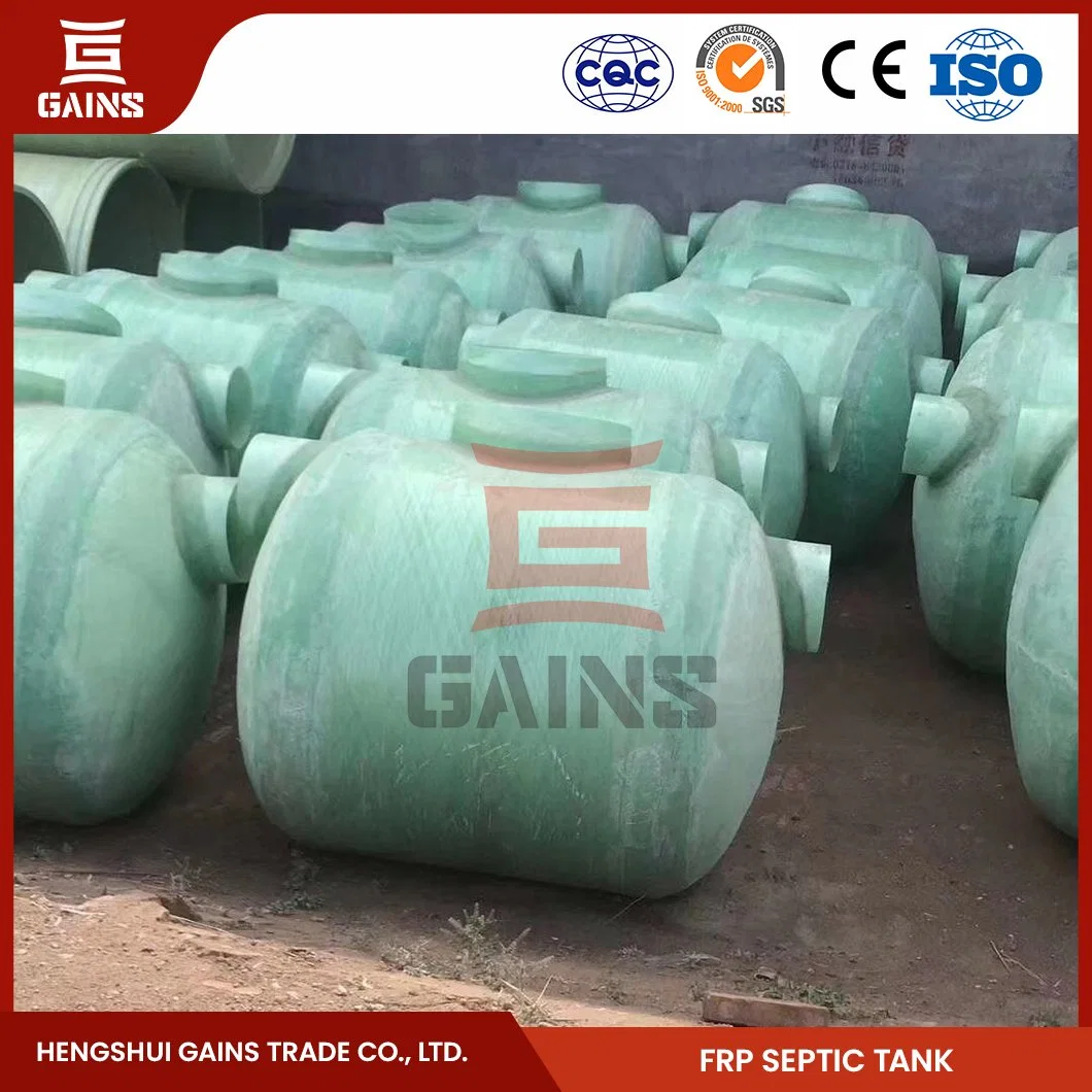 Gewinne Fiberglas Kleine Wicklung Septic Tank Hersteller China Fiberglas Wicklung Klärgrube