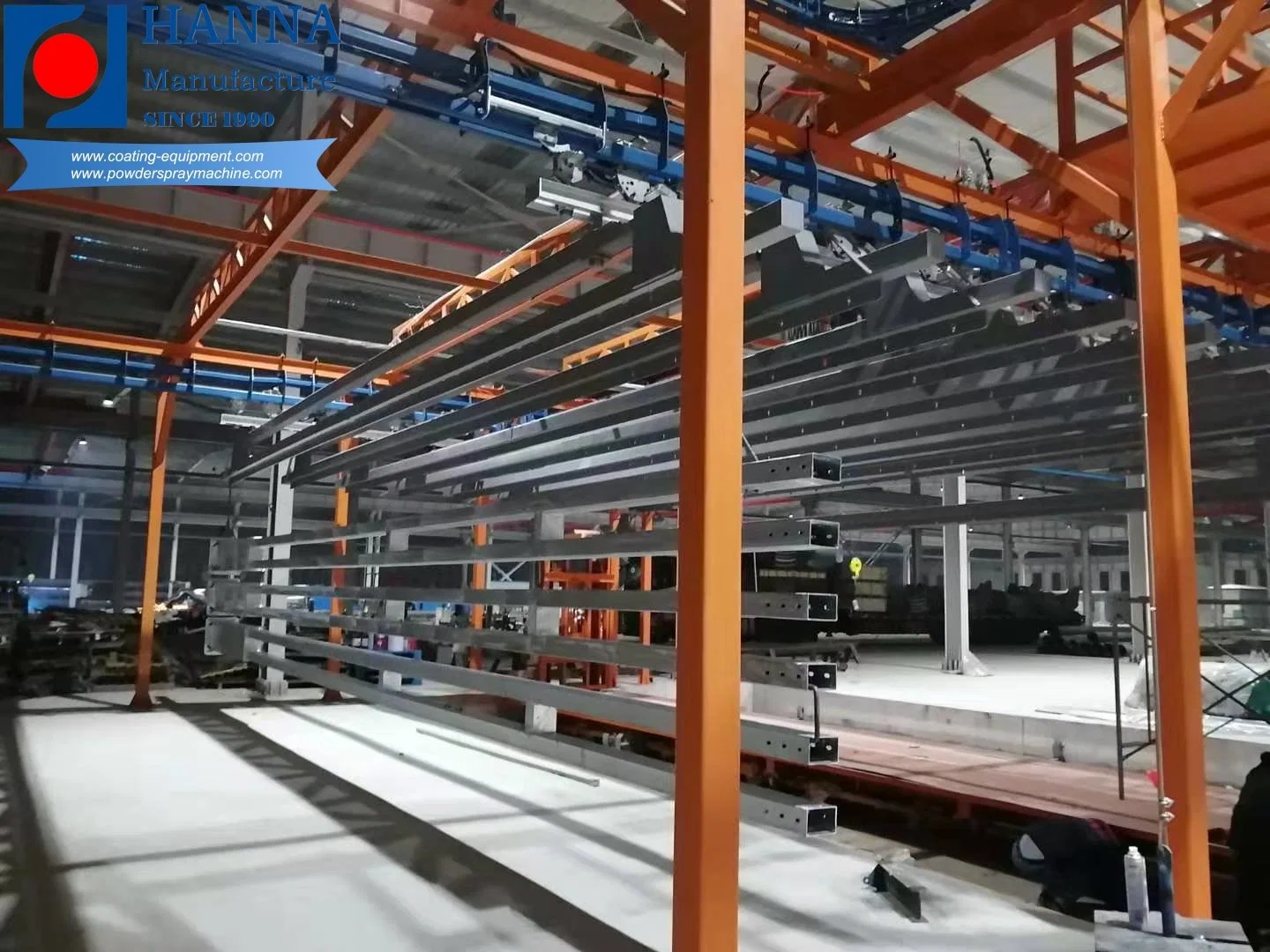 Best Cost Performance Power and Free Conveyor Powder Paint Coating Line