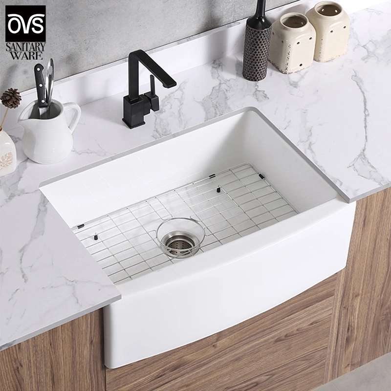 Ceramic Bathroom Sink Glazed Wash Basin Home Decor White Square Black Edge Nordic Style Porcelain Washbasin