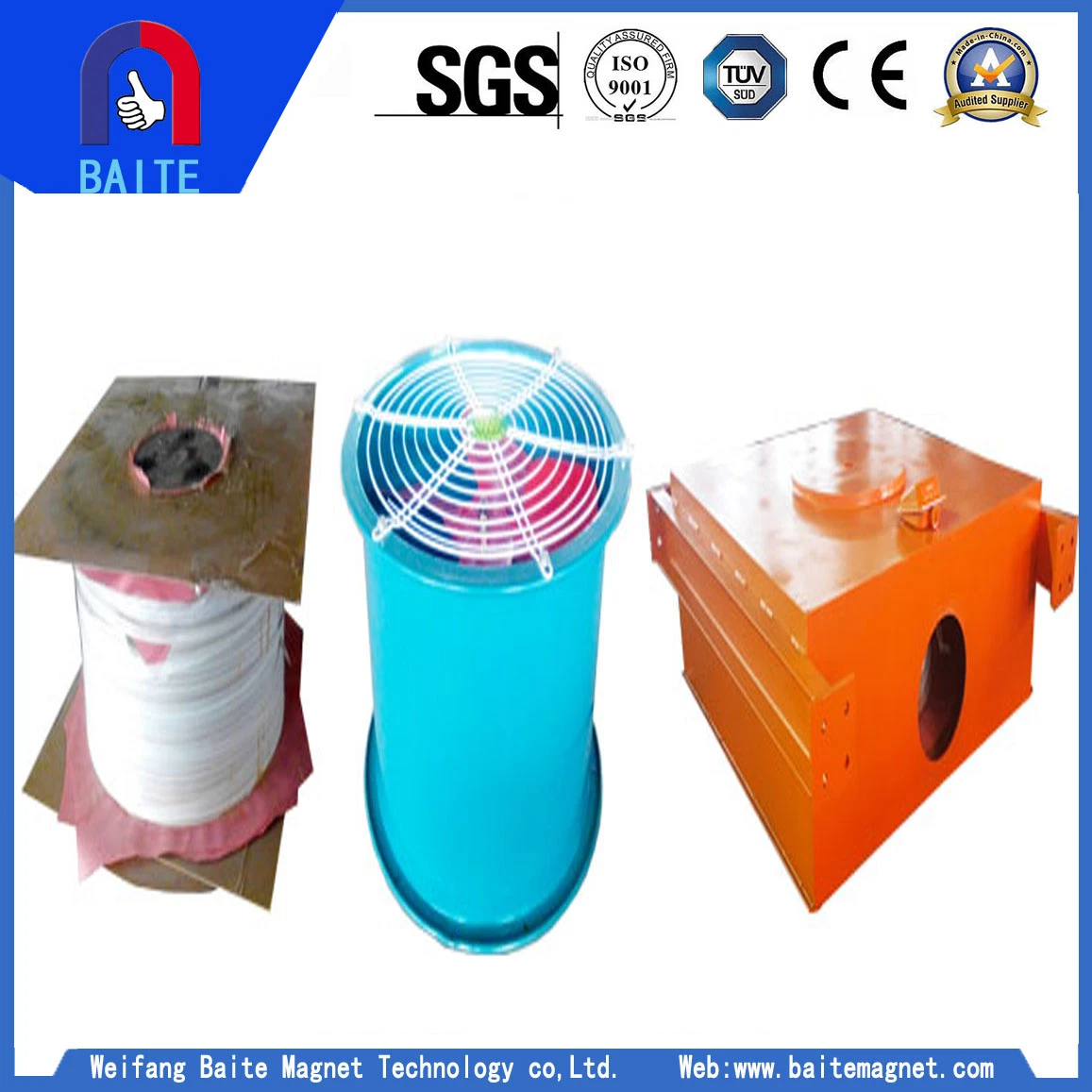 Wind Cooling Suspension Dump Electromagnetic Iron Remover