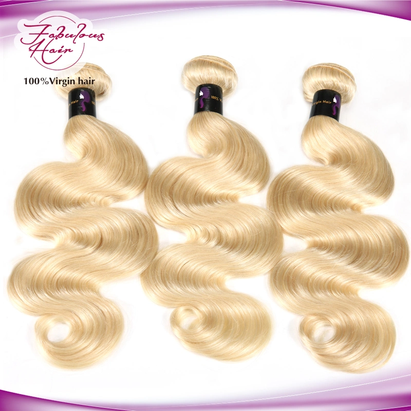 Top Grade Virgin Body Wave Remy Hair Color 613 Loiro Tecido de Cabelo Humano