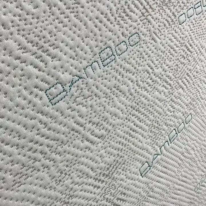 Water-Resistant Jacquard Mattress Cover Fabric Cotton Blend Knitted Textile