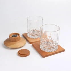 Wood Smoker Kit Bourbon Old Fashioned Smoker Set Include Four Flavors Wood Chips for Drink Whiskey Smoker Gifts for Men