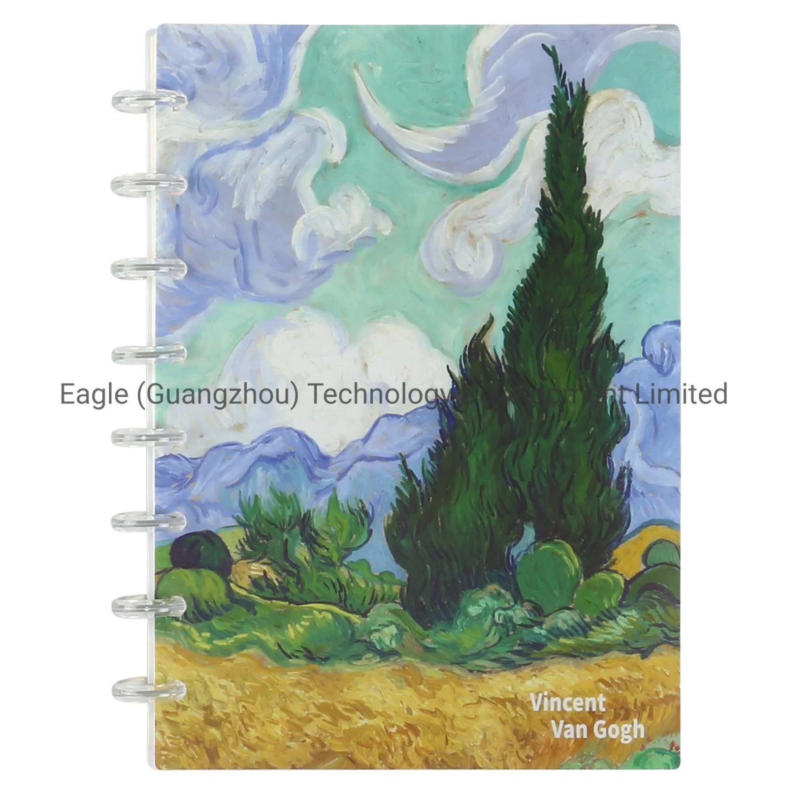 Eagle Customizable Stationery A5 Discbound Notebook of Poly Cover