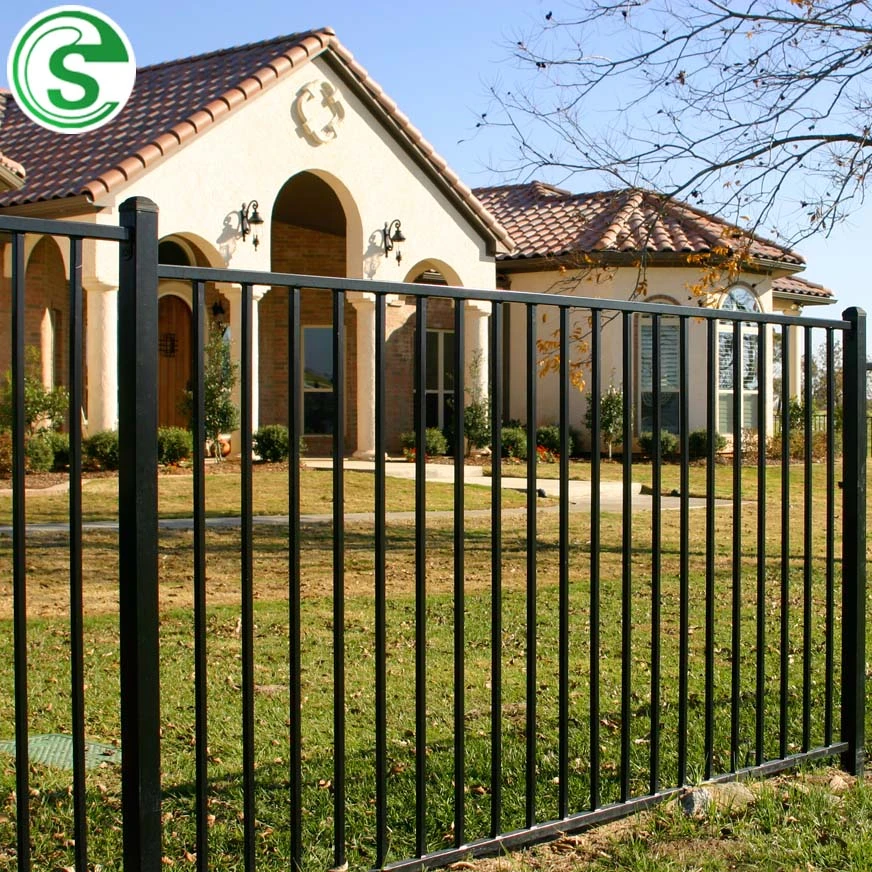 8FT Galvanized Decorative Garden Fence Steel Fence Panels to USA