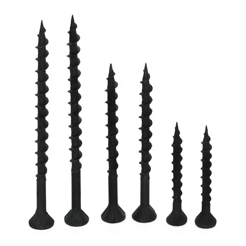 Parafuso para placa de gesso Black Grey Bugle Head Phosphate Self Drilling Fábrica da China