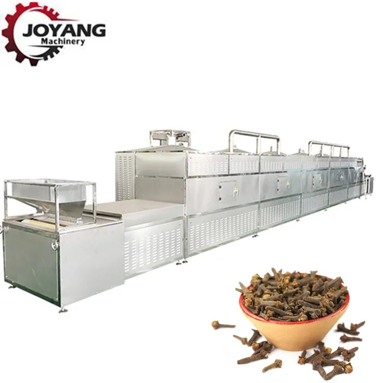 PLC Control Tunnel Microwave Low Temperature Sterilizing Microwave Drying Machine