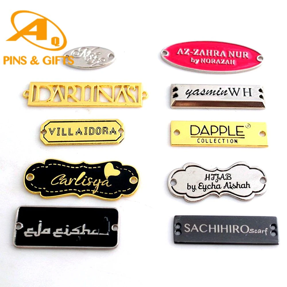 Wholesale/Supplier Custom Fashion Label with Metal Tag for Brand Logo