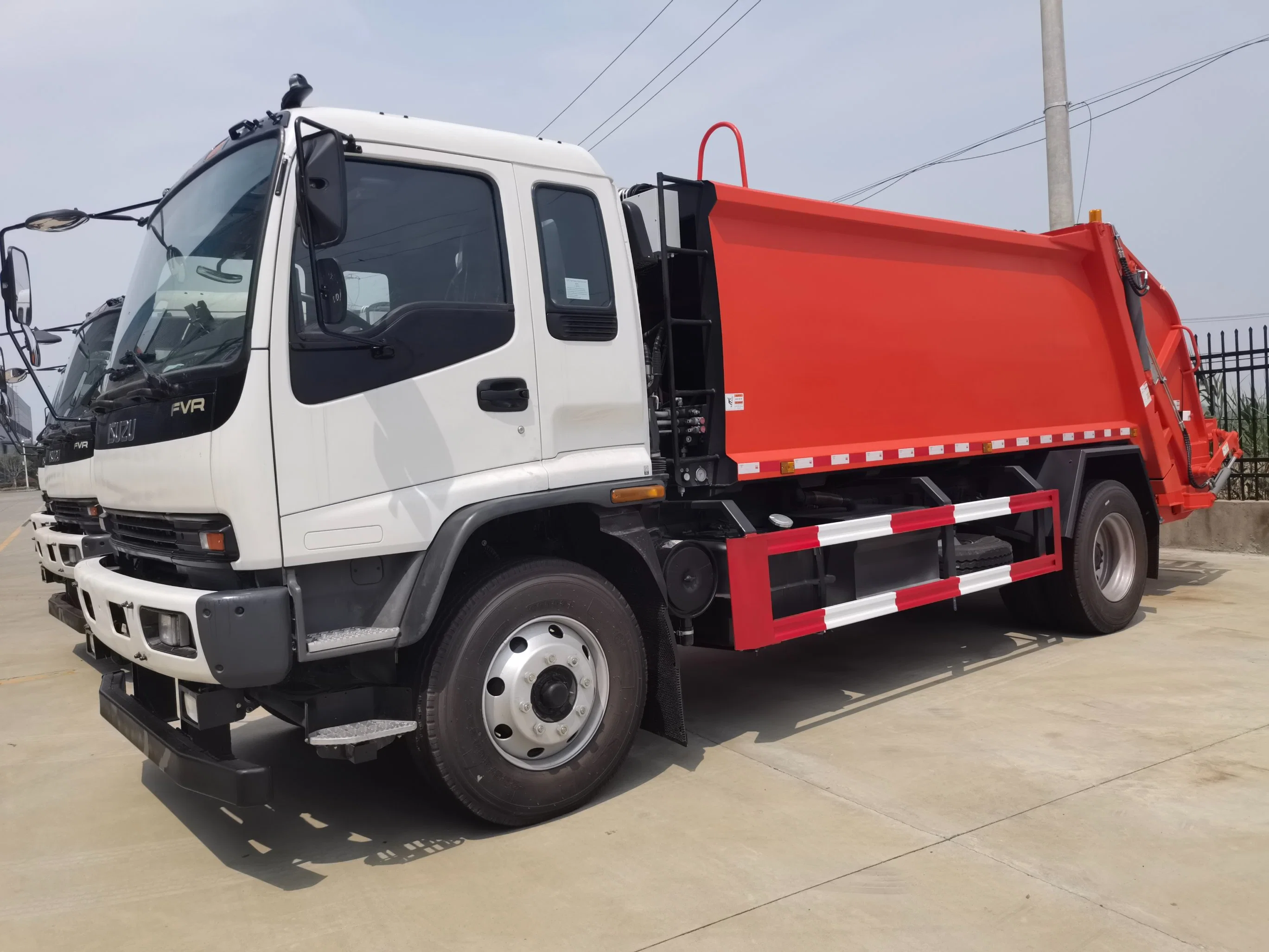 China Brand 12cbm Compactador de basura Compactador de basura camión de compresión recolección de basura Camión