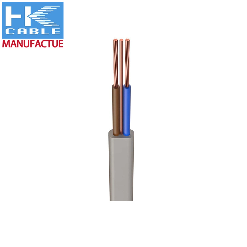 6242y 3core Twin and Earth Flat Cable and Wire 1.5mm 2.5mm 450/750V TPS PVC Solid Copper House Wiring Electrical Cable