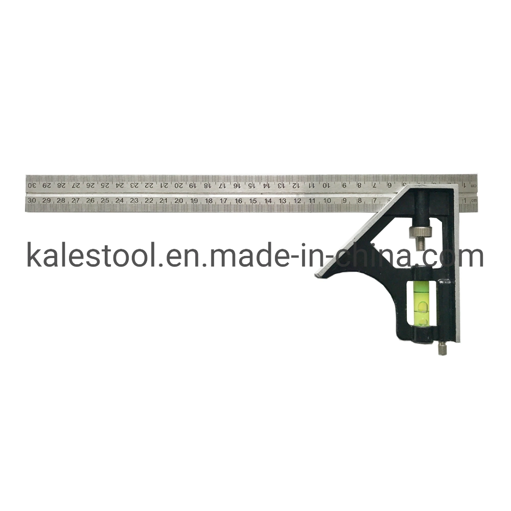 Stainless Steel Combination Try Square Ruler 300mm Measuring Tool