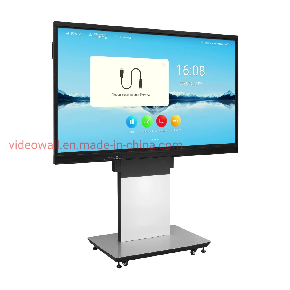 ISP 86inch 75inch  Android 11.0  touch screen interactive whiteboard business Interactive flat panel for school with ZOOM & Teams