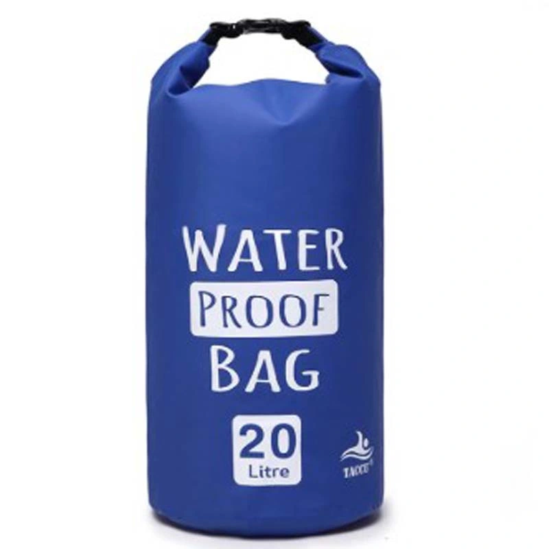 Sac étanche en PVC 500d de 5L, 10L, 15L et 20L de la marque Outdoor Wholesale pour la natation, les voyages et les sports.