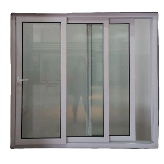 UPVC Shutter Window Pure White Color with Glass Outside Windows and Doors