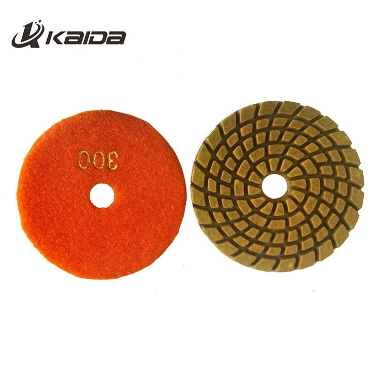 80mm-200mm Resin Bond Diamond Wet Buffing Polishing Pad for Floor Stone