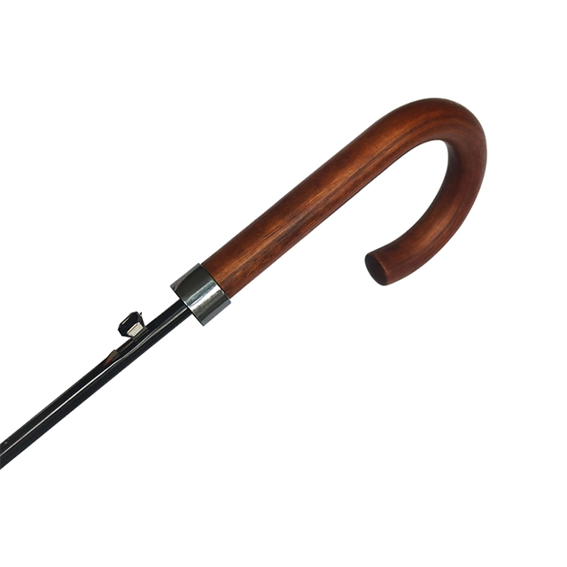 High quality/High cost performance  Commercial Man Straight 12 Ribs Automatic Umbrella Wooden Handle